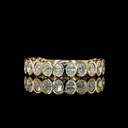 1.22 Cts 14k Yellow Gold Oval Shape 3/4 Band Eternity Band - Video