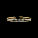 2.52 Cts 14k Yellow Gold Round Shape Tennis Bracelet - Video