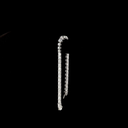 10.71 Cts 14k White Gold Mix Shape Riviera Bracelet - Image 3