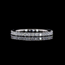 0.46 Cts Platinum Round Shape Eternity Band Eternity Band - Video