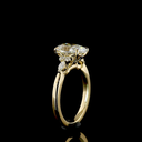 3.17 Cts 14k Yellow Gold Cushion Brilliant Shape Split Shank Ring - Image 4