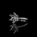 0.23 Cts Platinum Round Shape Hidden Halo Ring - Image 2