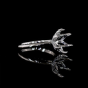 0.23 Cts Platinum Round Shape Hidden Halo Ring - Image 3