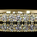 0.97 Cts 14k Yellow Gold Round Shape Eternity Band Eternity Band - Image 3