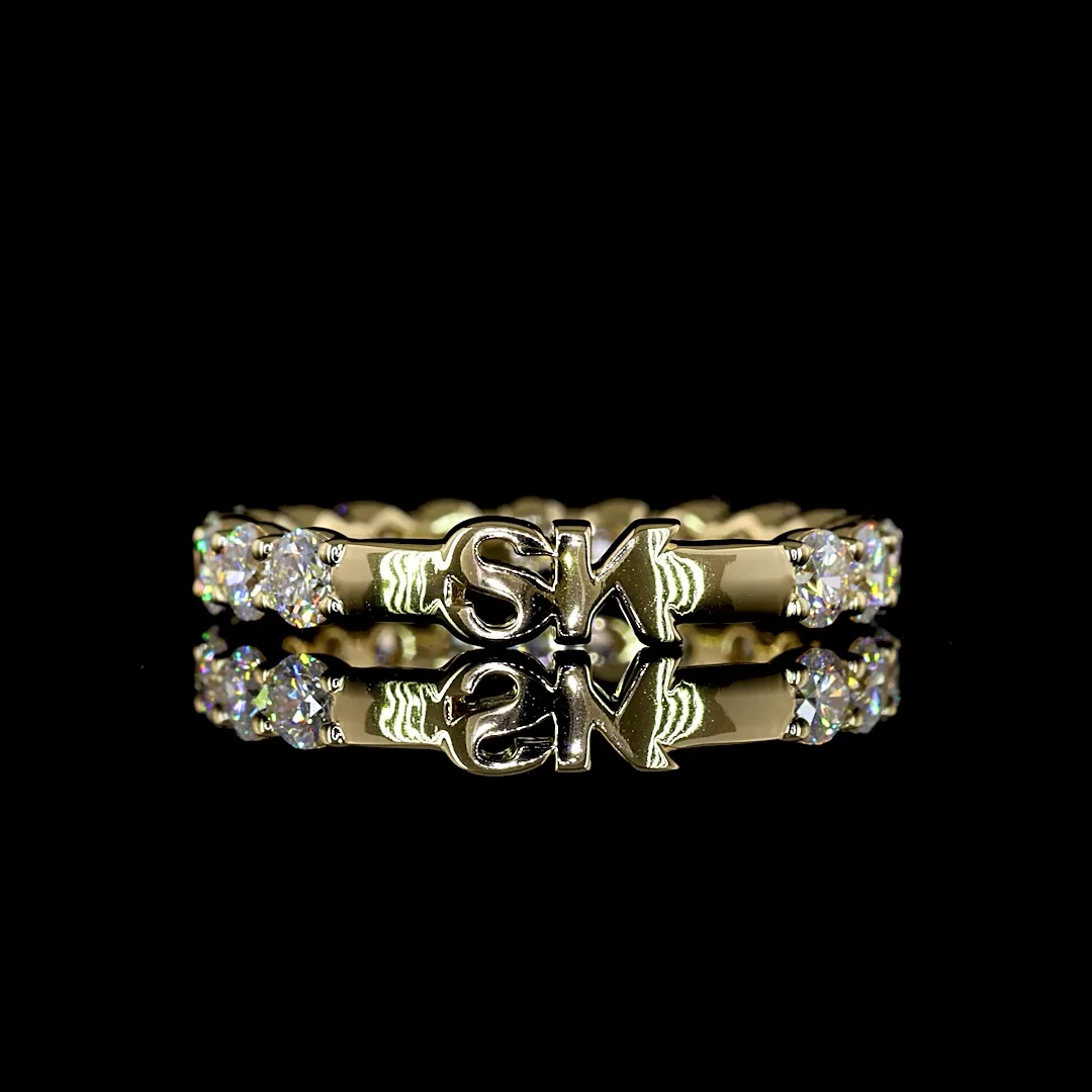 1.27 Cts 14k Yellow Gold Round Shape Special Ring - Video