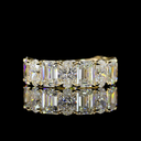 6.16 Cts 14k Yellow Gold Oval Shape 3/4 Band Eternity Band - Video