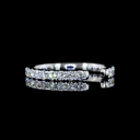 0.51 Cts 14k White Gold Round Shape 3/4 Band Eternity Band - Video