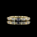 0.44 Cts 14k Yellow Gold Baguette Shape 3/4 Band Eternity Band - Video