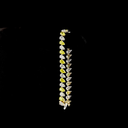 17.27 Cts 14k Two Tone Pear Shape Tennis Bracelet - Image 3