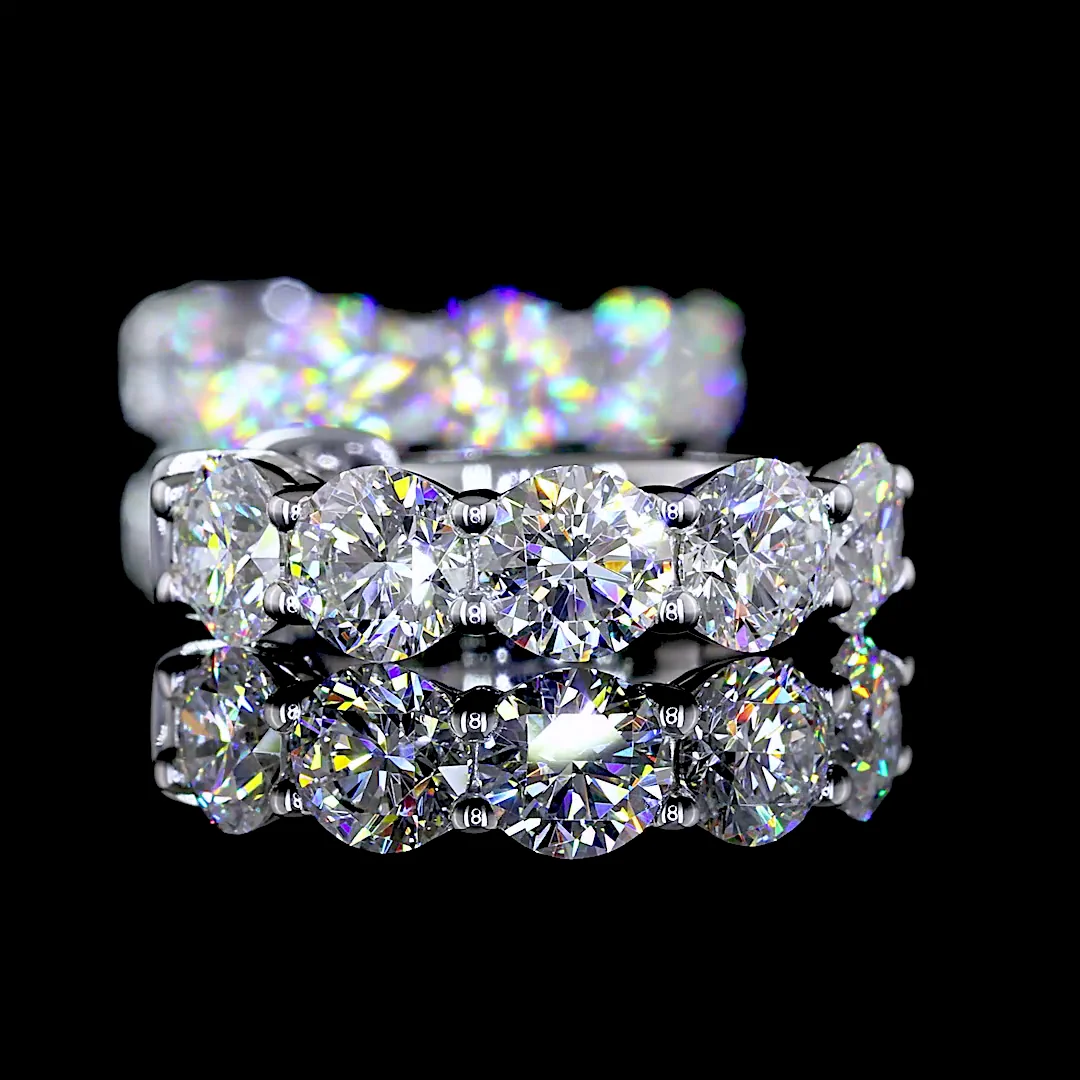 1.97 Cts Silver Round Shape Huggies Earring - Image 2