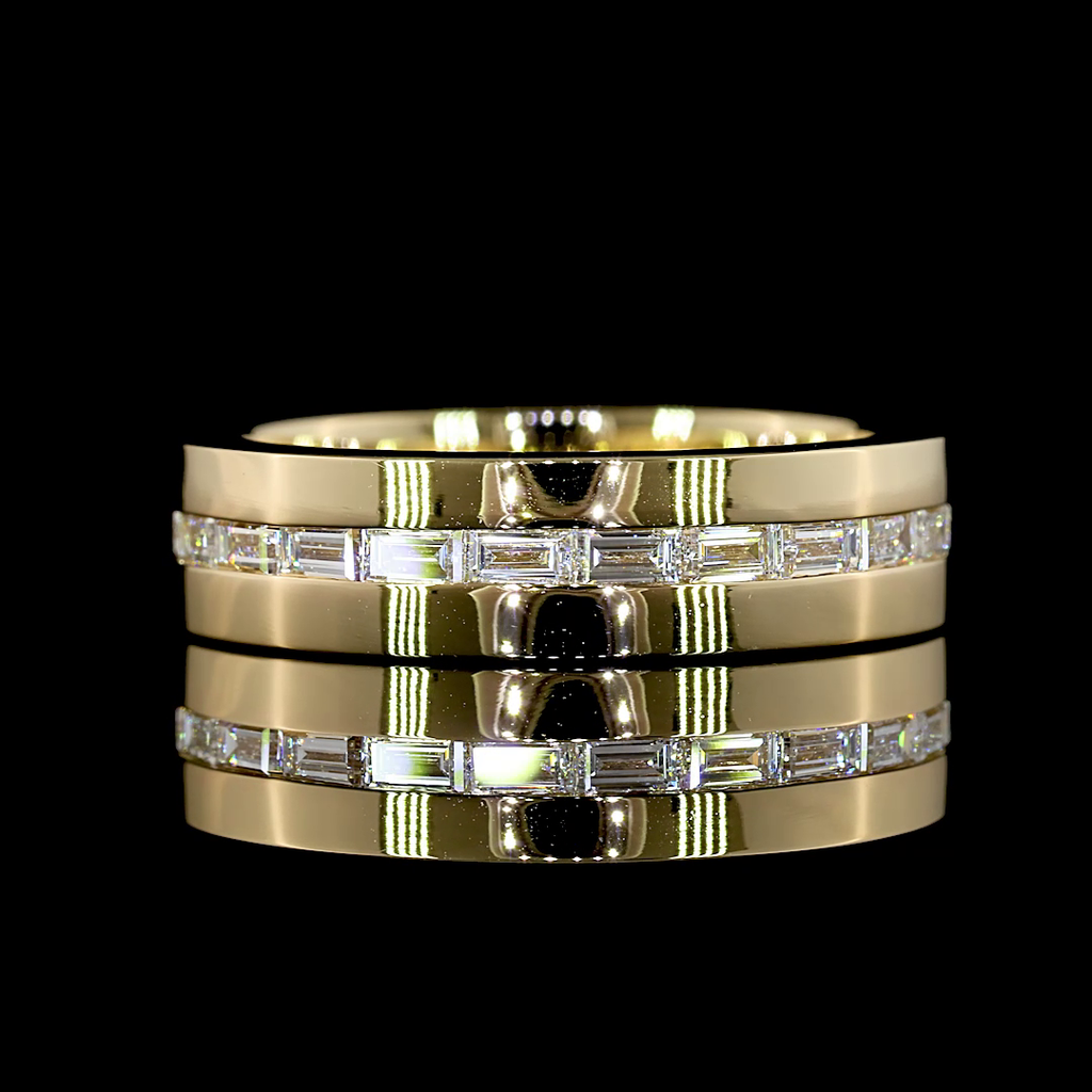 1.33 Cts 14k Yellow Gold Baguette Shape Eternity Band Eternity Band - Video