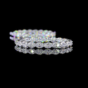 11.49 Cts 14k White Gold Oval Shape Hoops Earring - Image 4