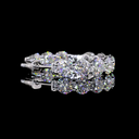 12.17 Cts 14k White Gold Round Shape Hoops Earring - Image 2