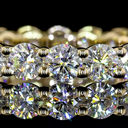 2.27 Cts 14k Yellow Gold Round Shape Eternity Band Eternity Band - Image 3
