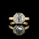 3.14 Cts 14k Yellow Gold Octagon Shape Solitaire Ring - Video