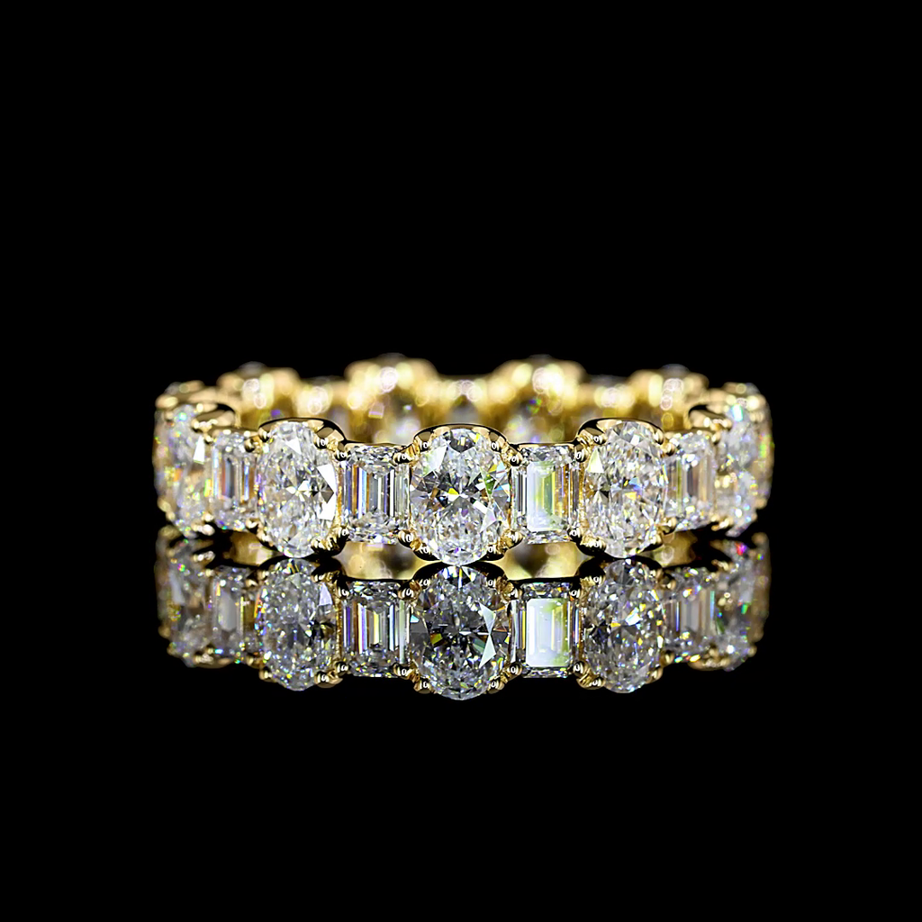 3.3 Cts 18k Yellow Gold Mix Shape Eternity Band Eternity Band - Video