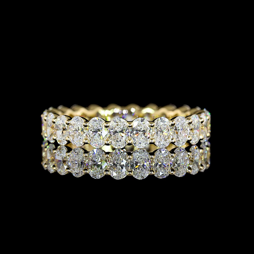 2.39 Cts 14k Yellow Gold Oval Shape Eternity Band Eternity Band - Video