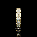 2.98 Cts 14k Yellow Gold Emerald Shape Eternity Band Eternity Band - Image 3