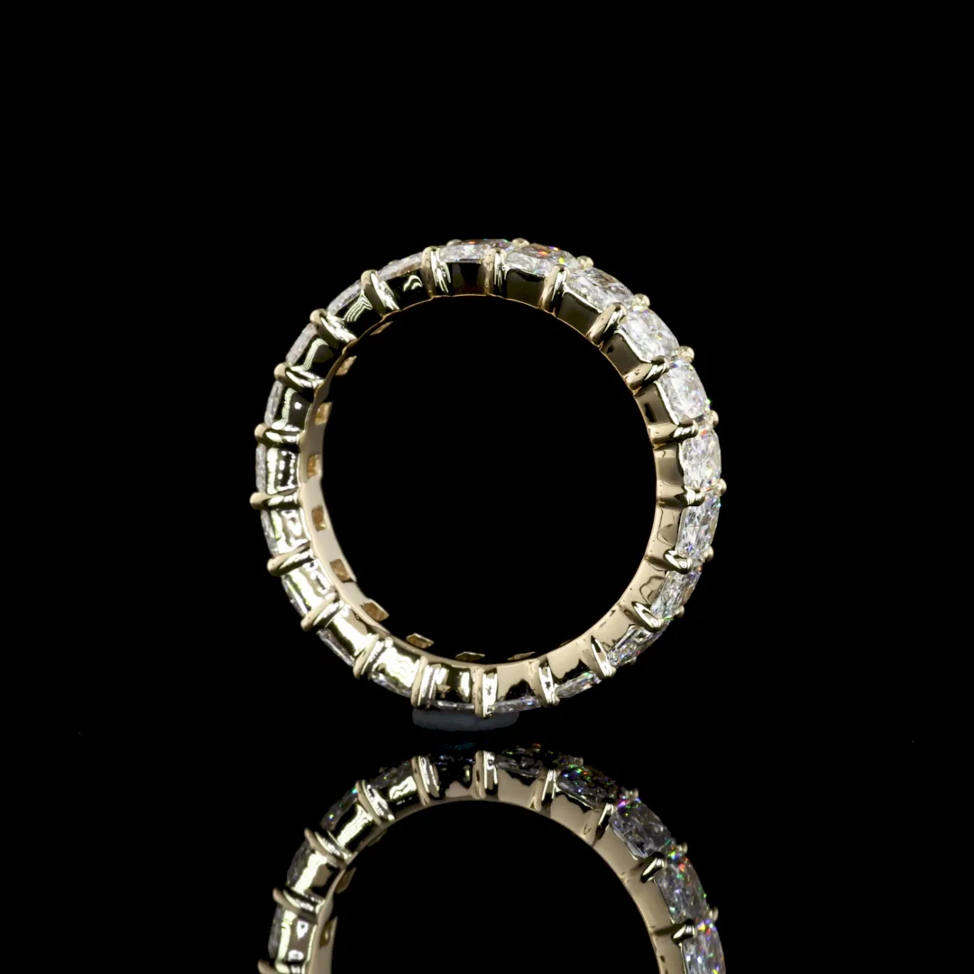 5.04 Cts 14k Yellow Gold Radiant Shape Eternity Band Eternity Band - Image 2