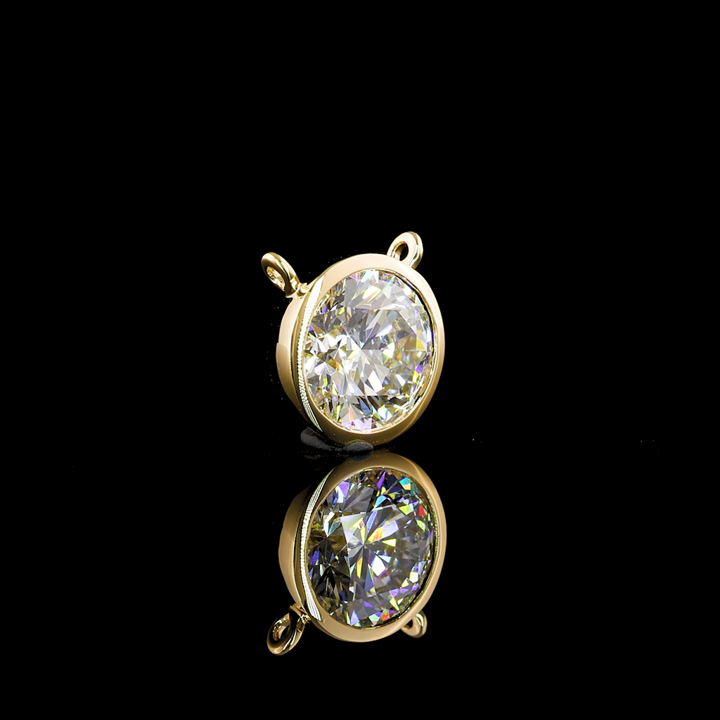 2.02 Cts 14k Yellow Gold Round Shape Solitaire Pendant - Video