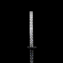 0.34 Cts 14k White Gold Round Shape Half Eternity Eternity Band - Image 4