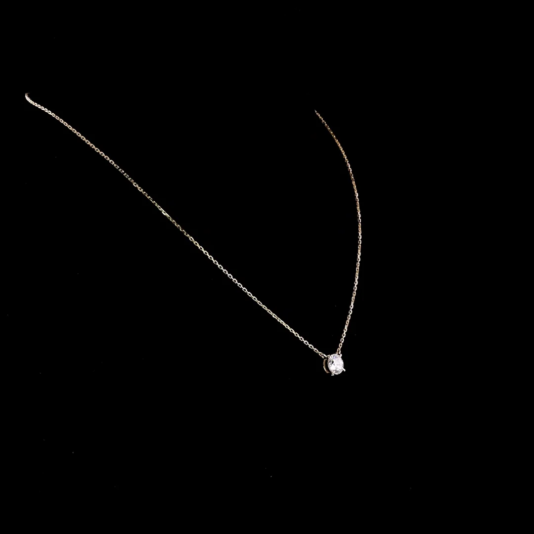 2.05 Cts 14k Yellow Gold Round Shape Solitaire Pendant - Video