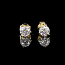 2.13 Cts 14k Yellow Gold Round Shape Martini Earring - Video
