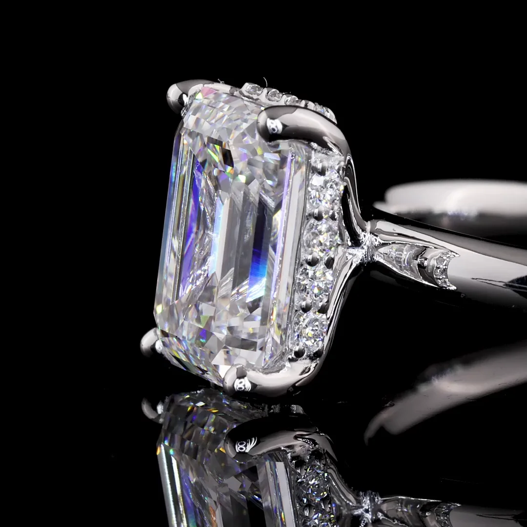 0.6 Cts 14k White Gold Round Shape Eternity Band Eternity Band - Image 4