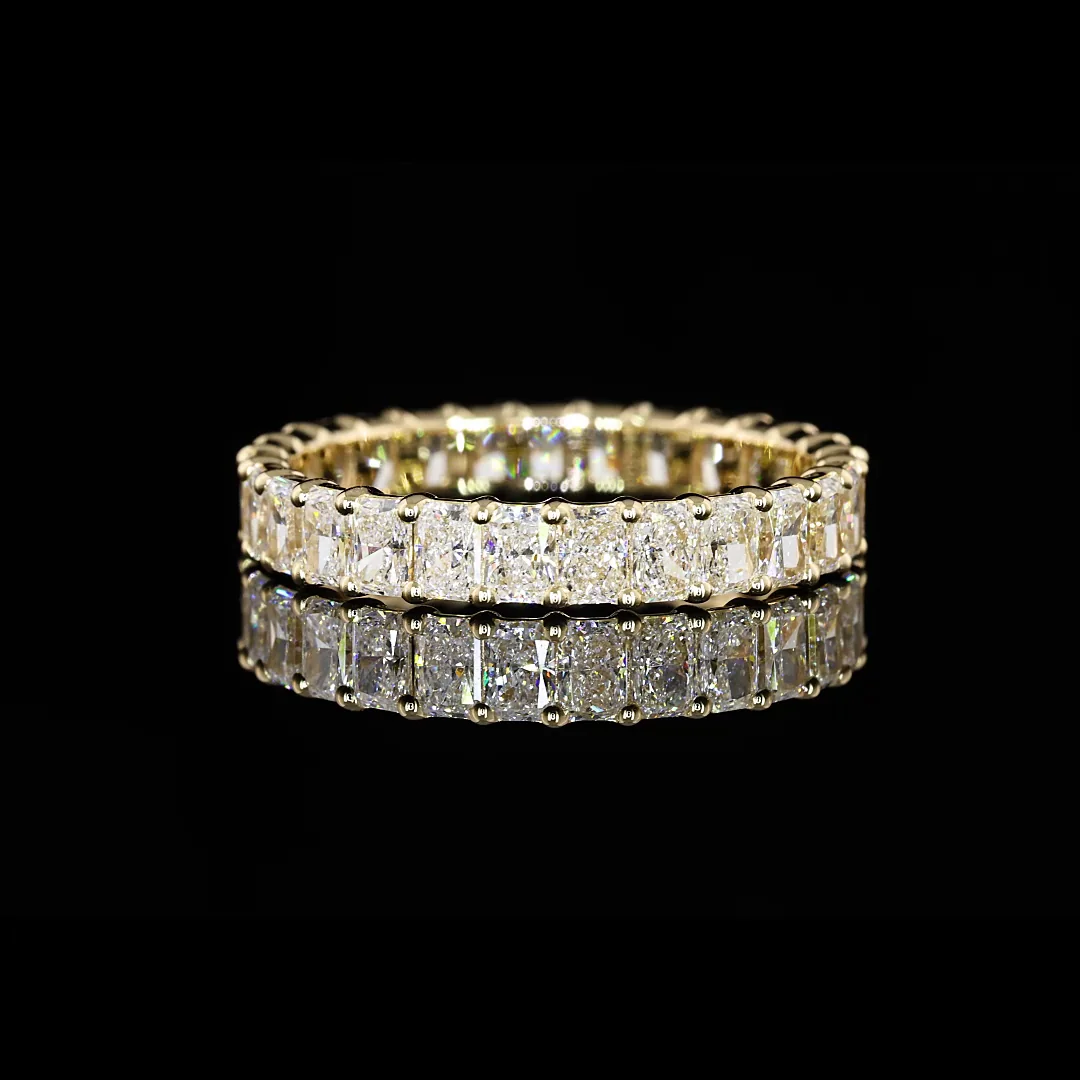 2.06 Cts 14k Yellow Gold Radiant Shape Eternity Band Eternity Band