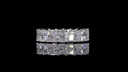 5.85 Cts 18k White Gold Radiant Shape Eternity Band Eternity Band