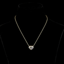 5.05 Cts 18k Yellow Gold Heart Shape Solitaire Pendant