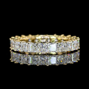 3.17 Cts 14k Yellow Gold Princess Shape Eternity Band Eternity Band