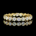 0.96 Cts 14k Yellow Gold Round Shape Eternity Band Eternity Band