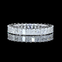 1.8 Cts 14k White Gold Radiant Shape Eternity Band Eternity Band