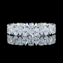 2.08 Cts 14k White Gold Pear Shape Eternity Band Eternity Band