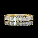 1.99 Cts 14k Yellow Gold Emerald Shape Eternity Band Eternity Band
