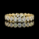 1.08 Cts 14k Yellow Gold Oval Shape Eternity Band Eternity Band