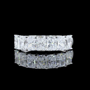 2.01 Cts 14k White Gold Radiant Shape 7 Stones Eternity Band