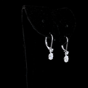 1.34 Cts 14k White Gold Mix Shape Hanging Earring