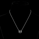 7.14 Cts 14k White Gold Round Shape Solitaire Pendant