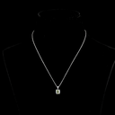 2.12 Cts 14k White Gold Antique Cushion Shape Pendant Pendant