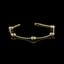 5.21 Cts 14k Yellow Gold Old European Brilliant Shape Station Bracelet