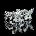 1.2 Cts 14k White Gold Marquise Shape Studs Earring