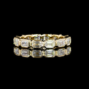 1.62 Cts 14k Yellow Gold Emerald Shape Eternity Band Eternity Band