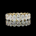 3.78 Cts 14k Yellow Gold Oval Shape Eternity Band Eternity Band