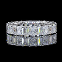 3.6 Cts 14k White Gold Mix Shape Eternity Band Eternity Band