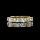 3.15 Cts 14k Yellow Gold Princess Shape Eternity Band Eternity Band