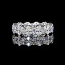 2.83 Cts 14k White Gold Round Shape Eternity Band Eternity Band
