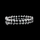 6 Cts 18k White Gold Mix Shape Tennis Bracelet