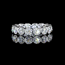2.61 Cts Platinum Round Shape Eternity Band Eternity Band